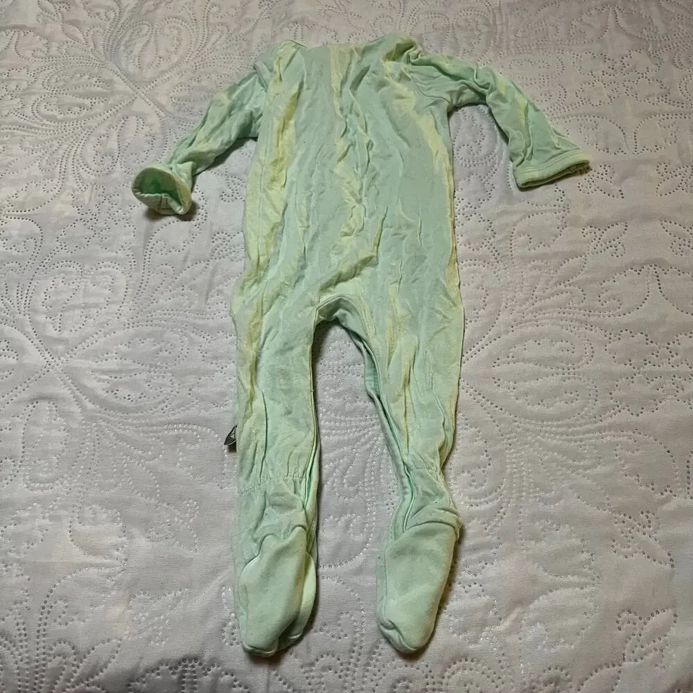 Kyte Baby Zippered Bamboo Footie PJs Size 0-3m